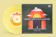 Load image into Gallery viewer, Young Israelites x Lollypop Lorry Fire/Weather Report 7” Lemon Drop Yellow Vinyl
